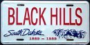 South Dakota Black Hills License Plate