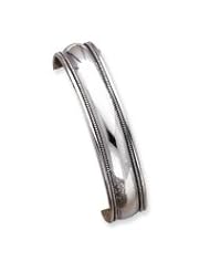 Sterling Silver 14.5mm Antiqued Cuff Bangle Bracelet QB90"