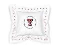 Baby Pillow - Texas Tech University (White w/multicolor logo) (14"H x 14"W x 4"D)