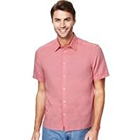 Linen Blend Box Pleated Shirt