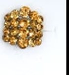 Improving Lifestyles Rhinestone Crystal 20 Ring Amber