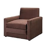 Ameriwood Single Sleeper Chair in Chocolate Brown