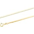 14K Yellow Gold Solid Flexible Herringbone - 20 inches