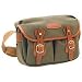 Billingham Hadley Small, Camera or Document Shoulder Bag, Sage Canvas with Tan Leather Trim and Brass Fittings.