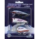 Busch Beer Fishing Lure 3 Pack with Genuine Mustad Hooks