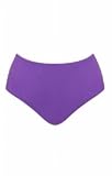 Purple Solid High Waisted Pant - Plus Size Swimsuit Plus Size Swimsuit