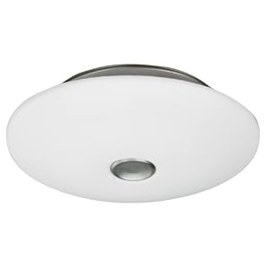 American Fluorescent MMC155SNE6T Momentum Large Flush Mount, Satin Nickel by 