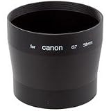Adorama Metal 58mm Conversion Lens Adapter for the Canon Powershot G7 & G9 Digital Cameras