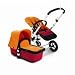 Bugaboo Cameleon Stroller - Red Base - Orange Fleece