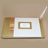 50th Anniversary Guest Book - Golden Wedding Celebration Gift