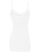 RT1004 Pack Ladies Adjustable Spaghetti Strap Lace Tunic Camisole 2Pack-WHT S
