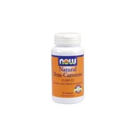 Natural Beta-Carotene (25,000 IU) 180 sgels by Now Foods