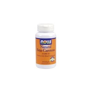 Natural Beta-Carotene (25,000 IU) 180 sgels by Now Foods