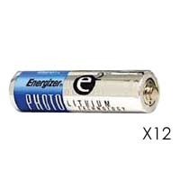 Energizer AA Batteries, 1.5 volt Lithium, Pack of Twelve