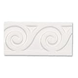 Adex USA Neri Classic Listello White Ceramic Tile & Stone