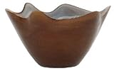 Colorful Recycled Art Glass Brown Small Bowl 5.5D