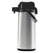 CoffeePro Products - Vacuum Insulated Airpot, w/ Handle, 2.2 Liter, Stainless Steel - Sold as 1 EA - Vacuum-insulated airpot stores and serves hot coffee for hours. Capacity is 2.2 Liter (75 oz.). Airpot features stainless steel construction, locking lid, pump action, carry handle and brew-through steam. Airpot is designed for use with Coffee Pro 2.2 Liter Stainless Steel Commercial Brewer and other airpot brewers.