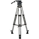 Libec LS-85M Tripod System with T78 Aluminum Tripod, H85 Fluid Head, PH-7 Pan Arm, MS-2 Spreader & SC-7 Softcase, Supports 38 lbs