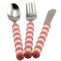 Gripables 3 Piece Utensil Set Pink