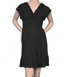 Black Ruffle Dress -- Size:1x Color:Black