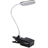 Daffodil ULT300 USB Light - Reading Lamp with 28 Bright LED Bulbs, Flexible Gooseneck and Desk Clamp / Plugs into Your PC or Mac's USB Port to Light-up its Keyboard and Screen. No Batteries Needed