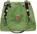 Fairtrade Ava felt handbag by Earthsqaured in Autumn green