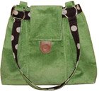 Fairtrade Ava felt handbag by Earthsqaured in Autumn green