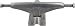 Tracker Sixtrack Skateboard Truck (Polished, 161mm)