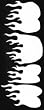 FLAME STENCIL Snazaroo Face Painting Stencil
