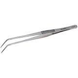 Aven General Purpose Tweezer, Stainless Steel, 7" Length