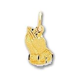 10k Praying Hands Pendant