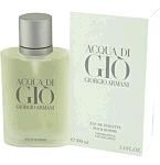 Acqua Di Gio by Giorgio Armani for Men, 3.3 oz Eau De Toilette