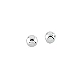 14K White Gold Children's 3 MM Ball Earrings