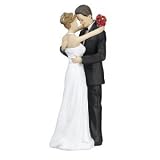 6.5″ Caucasian Couple Tender Moment Figurine Cake Topper