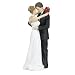6.5 Caucasian Couple Tender Moment Figurine Cake Topper