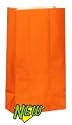 12 Orange Paper Party Bags