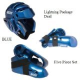 Lightning BLUE Karate Sparring Gear Package Deal - Adult XX-Large