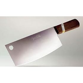 Click here to buy 8 Cleaver Knife Wood Handle by Kom Kom.