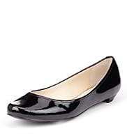 Autograph Coated Leather Patent Finish Pumps