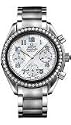 Omega Womens Speedmaster Reduced Diamond Bezel Automatic Chronograph Watch 3515.71.00