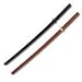 1 Black and 1 Natural Wooden Bokens set of 2 Training Swords