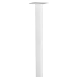 dVault Mailboxes Delivery Vault Junior Mailbox, Center Mount In-Ground Post for Delivery Vault Junior - DVJR0060PI-3, White