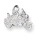 Sterling Silver Motorcycle Charm