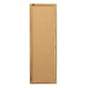 Quartet 300 Quartet Slim Line Bulletin Board, Natural Cork/Fiberboard, 12 x 36, Oak Frame