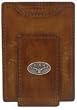 Tan Burnished Leather Front Pocket Moneyclip