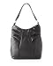 BODHI Black Pleated Hobo Shoulder Bag