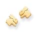 14k Bunny Childrens Earrings