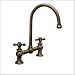 Whitehaus WHKBCR3-9102 Vintage III, Bridge Faucet with Cross Handles - WHKBCR3-9102