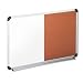 Aluminum Frame Combination Melamine/Cork Board, 36w x 24h (UNV43743)
