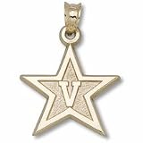Vanderbilt Commodores 5/8 Star Logo Pendant - 10KT Gold Jewelry